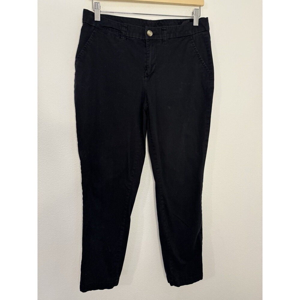 Mason Jules Chino Pants Size 8 Black Casual Cotton Preppy Stretch